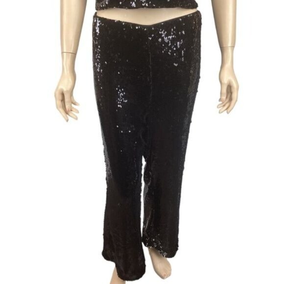 NWT 2pc‎ House of Harlow 1960 Revolve sequins pants & halter top set Size large - Picture 6 of 9